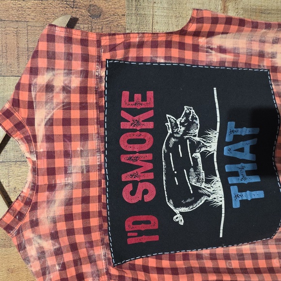 Upcycled Casual Button Down Shirt Unisex - Picture 4 of 7